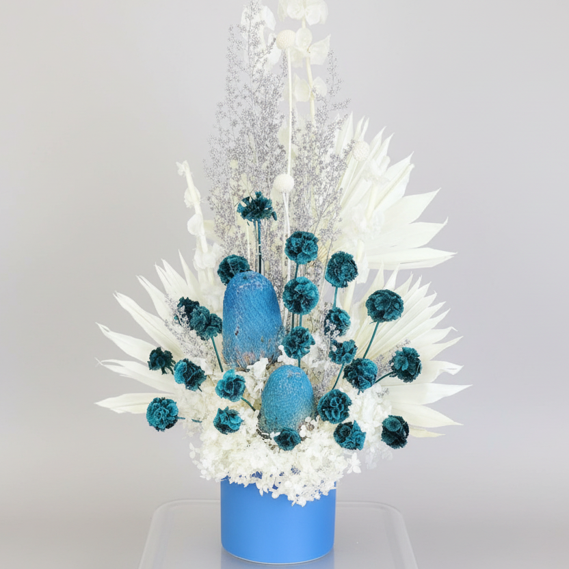 Aqua Love Dried Flowers