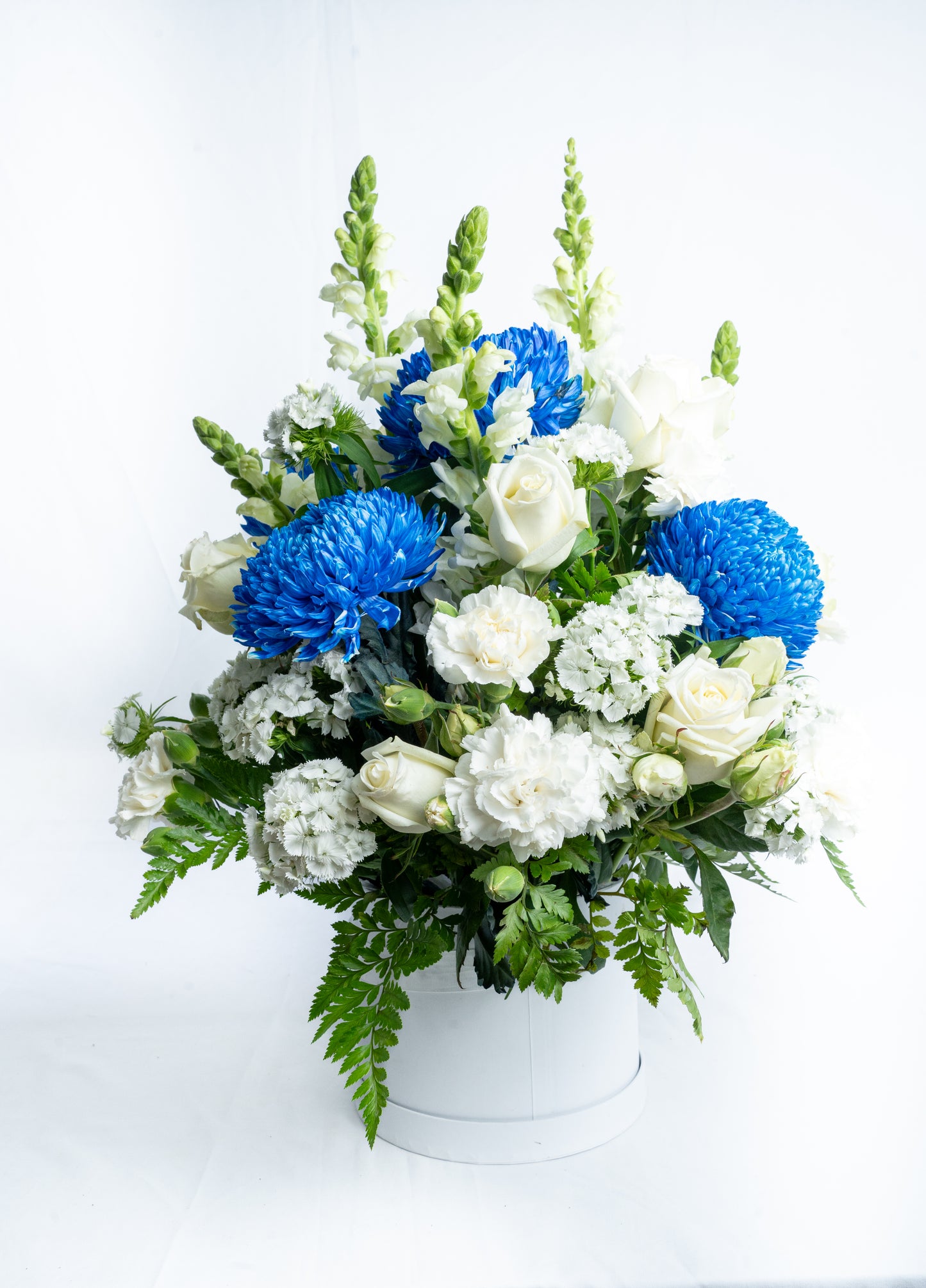 Baby Boy Hat Box Arrangement