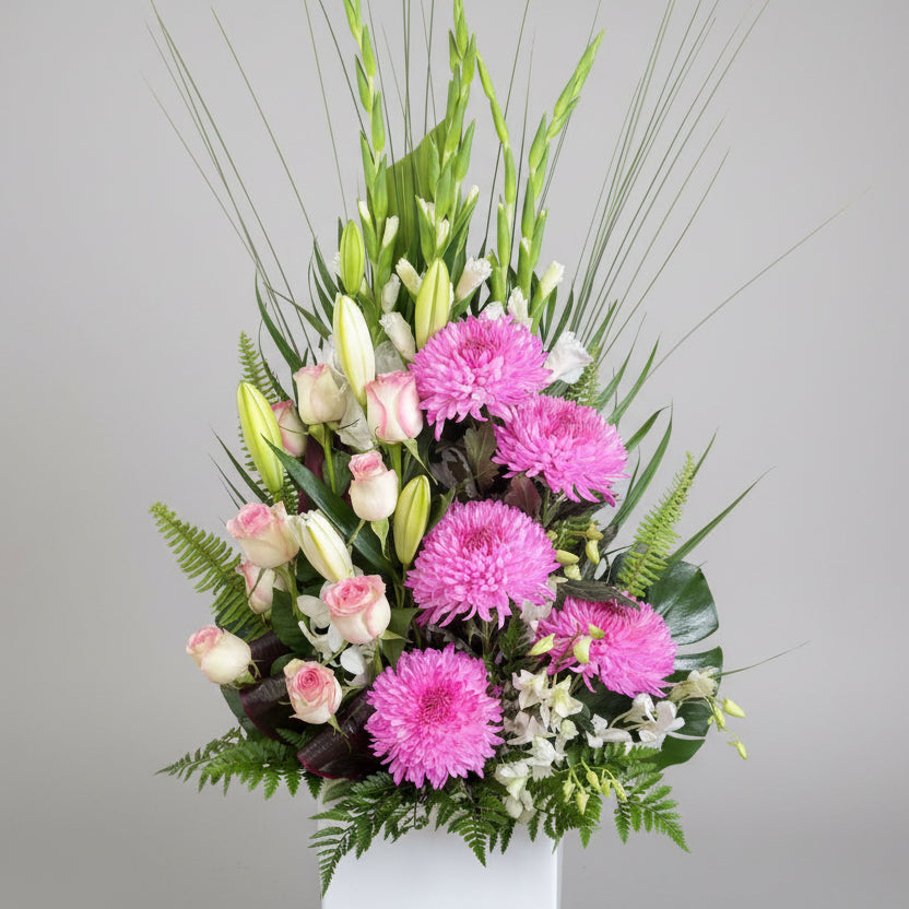 Mothers Love Arrangement In Ceramic Pot