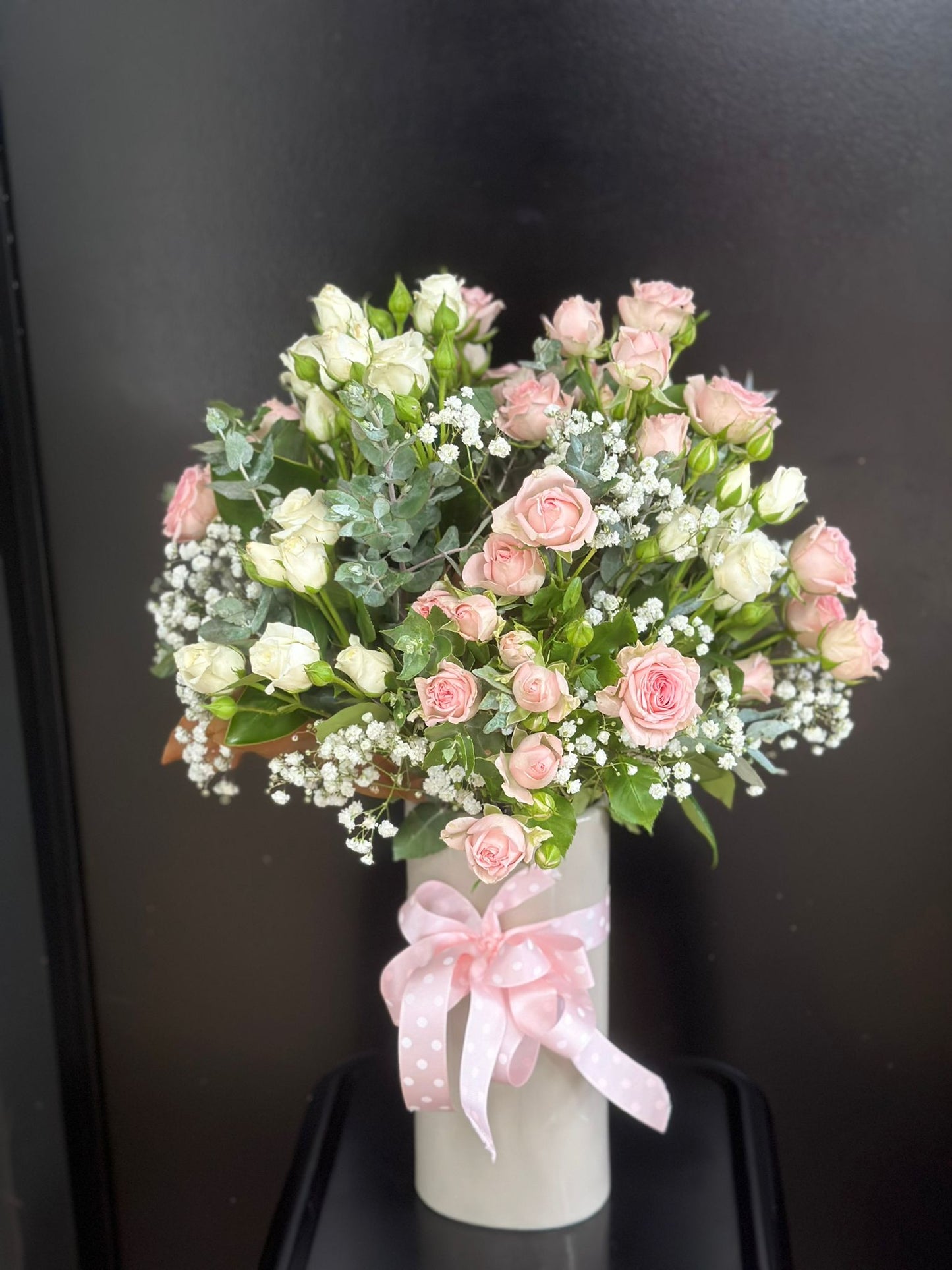 Spray Roses in a Vase