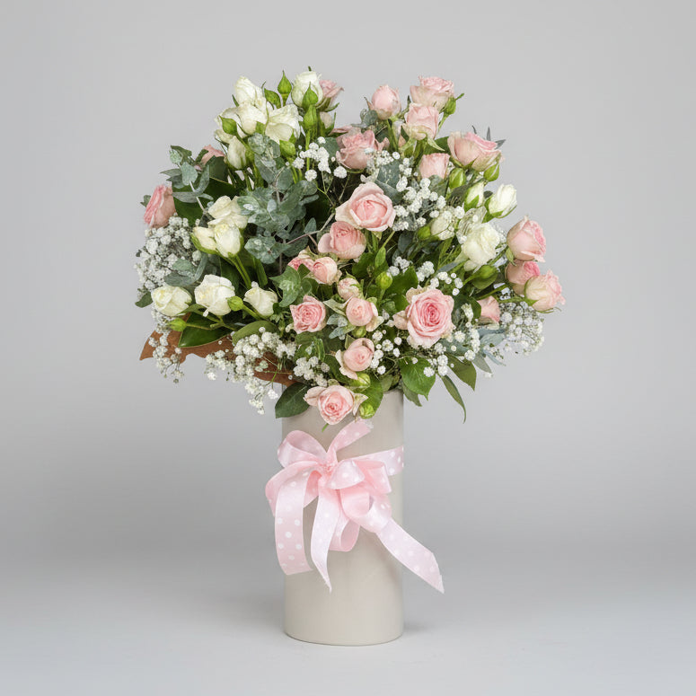 Spray Roses in a Vase