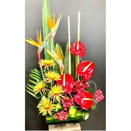 Tropical Ceramic Arrangement