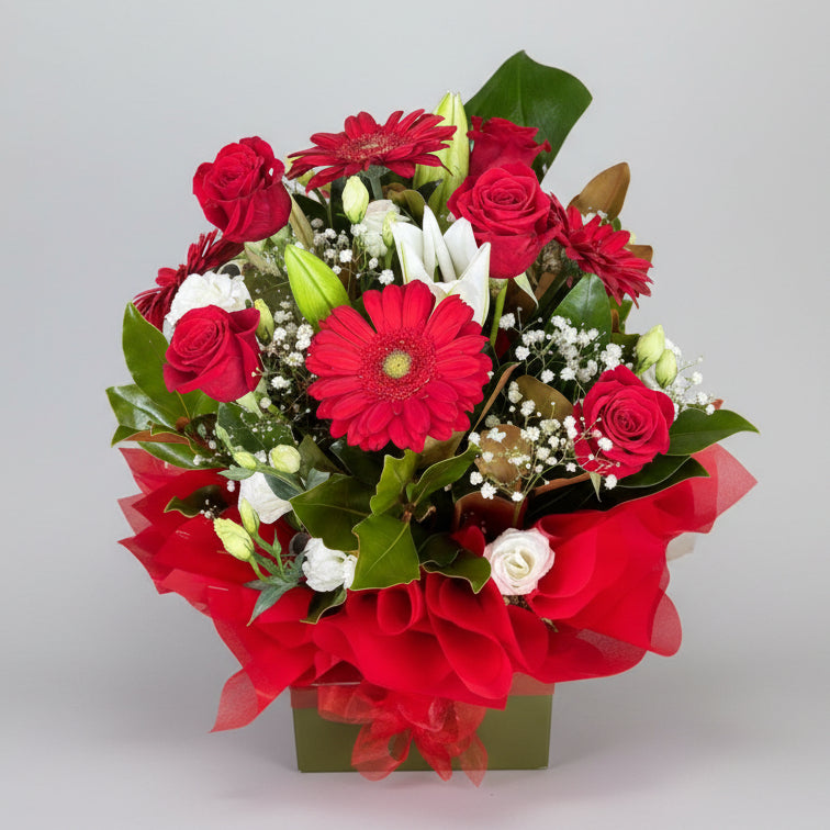 Love Red Box Arrangement