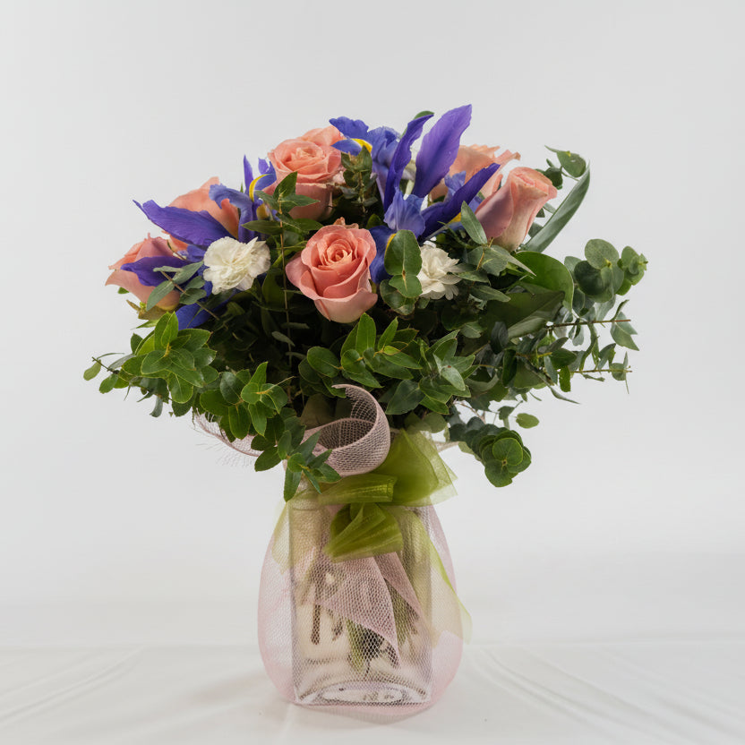Mixed Flowers Vase