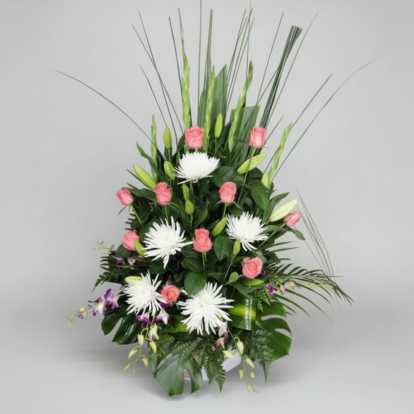 Large Arrangements in Pink & White