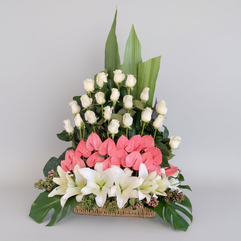 Simply Elegant Basket Arrangement