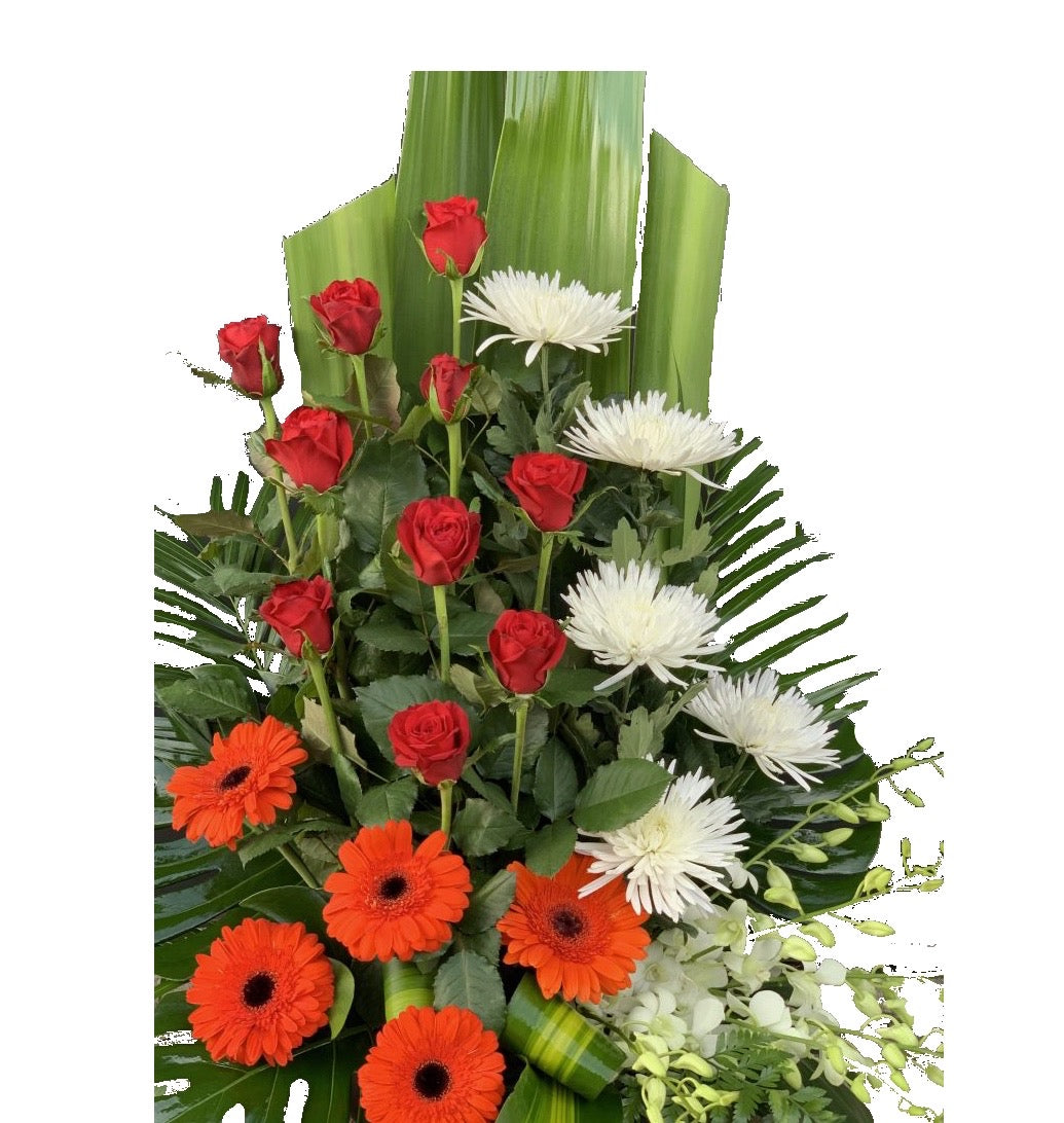 Mixed Flowers Modern Arrangement