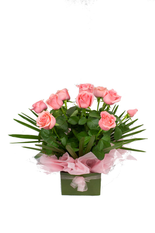 Pink Premium Roses In A Box