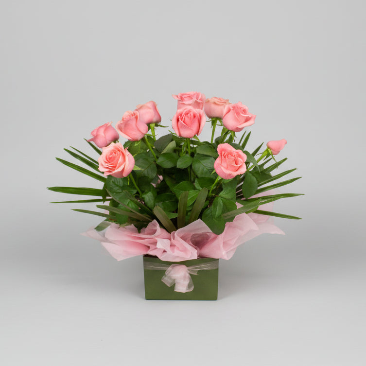 Pink Premium Roses In A Box