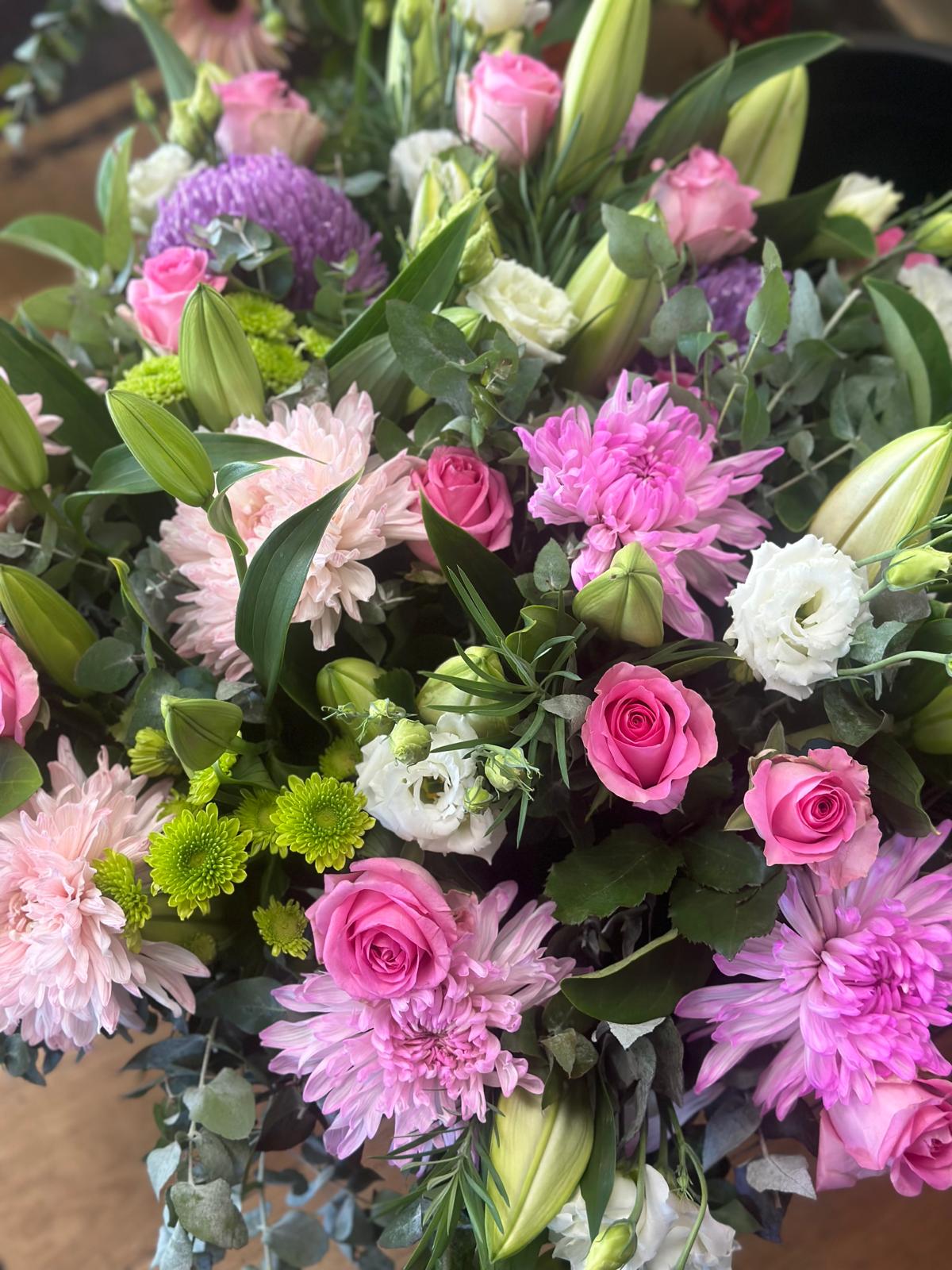 Mixed Pink Flower Bunches