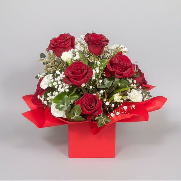 Small Red Roses Box Red Roses Mini Box