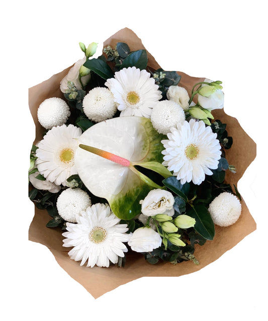 White Mixed Flower Bouquet