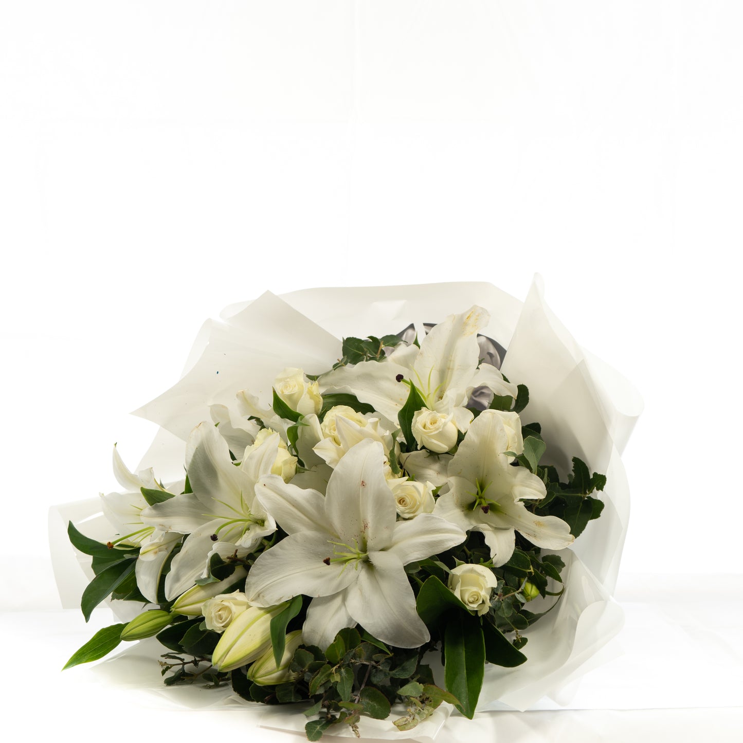 White Lily & Rose Bouquet