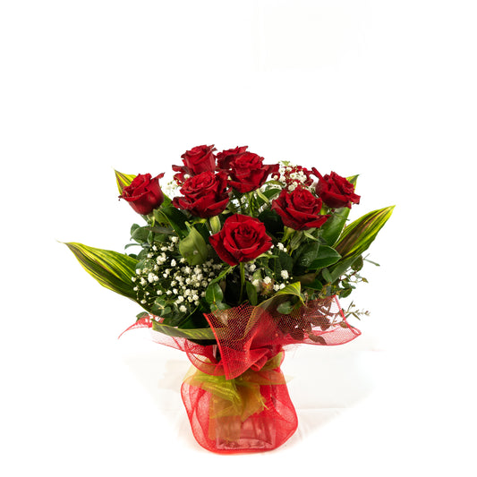 Red Rose Vase