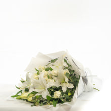 Load image into Gallery viewer, White Lily &amp; Rose Bouquet
