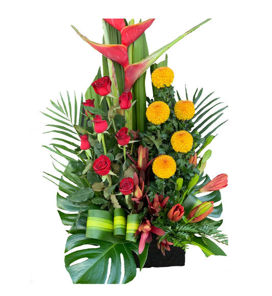 Colorful Modern Boxed Arrangement