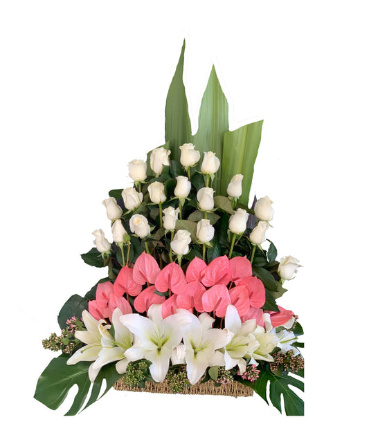 Simply Elegant Basket Arrangement