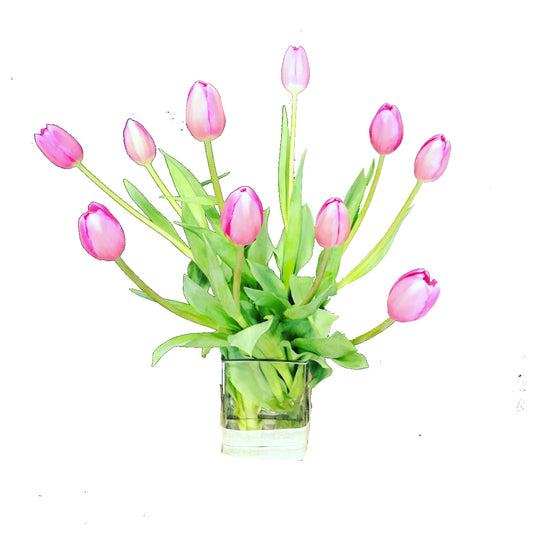 Tulips In A Vase